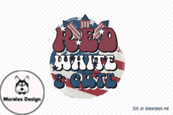 Retro 4th of July PNG, Red White & Cute Design 01