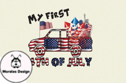 My First Fourth of July Design 75