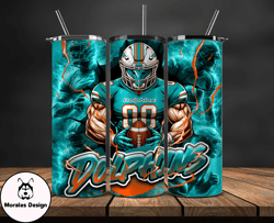 Miami DolphinsTumbler Wrap, NFL Logo Tumbler Png, Nfl Sports, NFL Design Png by Morales Design-20