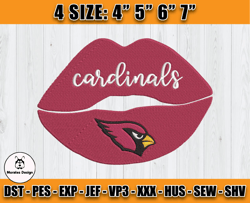 Cardinals Embroidery, NFL Cardinals Embroidery, NFL Machine Embroidery Digital, 4 sizes Machine Emb Files - 04 -Morales