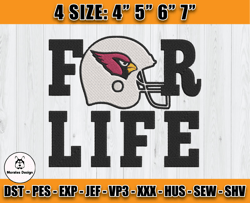 Cardinals Embroidery, NFL Cardinals Embroidery, NFL Machine Embroidery Digital, 4 sizes Machine Emb Files - 06 -Morales
