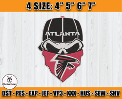 Atlanta Falcons Embroidery, NFL Falcons Embroidery, NFL Machine Embroidery Digital, 4 sizes Machine Emb Files -01-Morale