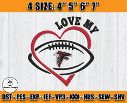 Atlanta Falcons Embroidery, NFL Falcons Embroidery, NFL Machine Embroidery Digital, 4 sizes Machine Emb Files-08-Morales