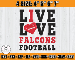 Atlanta Falcons Embroidery, NFL Falcons Embroidery, NFL Machine Embroidery Digital, 4 sizes Machine Emb Files-19-Morales