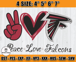 Atlanta Falcons Embroidery, NFL Falcons Embroidery, NFL Machine Embroidery Digital, 4 sizes Machine Emb Files -24-Morale