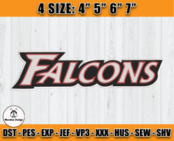 Atlanta Falcons Embroidery, NFL Falcons Embroidery, NFL Machine Embroidery Digital, 4 sizes Machine Emb Files-27-Morales