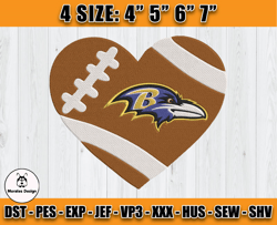 Ravens Embroidery, NFL Ravens Embroidery, NFL Machine Embroidery Digital, 4 sizes Machine Emb Files -12-Morales
