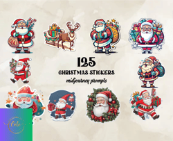 125 Christmas Stickers Png, Christian Christmas Svg, Christmas Design, Christmas Shirt, Christmas 123