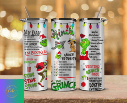 Christmas Tumbler Png,Grinch Png ,Merry Christmas Png,Merry Christmas Svg, Santa Grinch 14