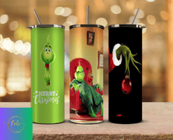 Christmas Tumbler Png,Grinch Png ,Merry Christmas Png,Merry Christmas Svg, Santa Grinch 63