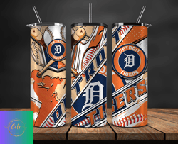 Detroit Tigers Tumbler Wrap, Mlb Logo, MLB Baseball Logo Png, MLB, MLB Sports 23