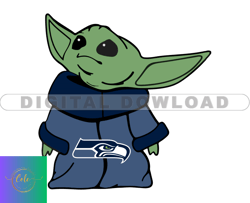 Seahawks NFL Baby Yoda Svg, Football Teams Svg, NFL Logo Svg, Baby Yoda Png, Tshirt Design   32
