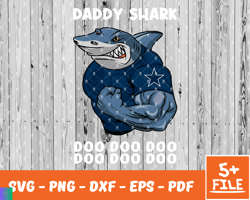 Dallas Cowboys Daddy Shark Nfl Svg , Daddy Shark   NfL Svg, Team Nfl Svg 10