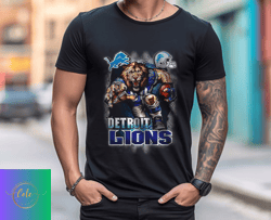 Detroit Lions TShirt, Trendy Vintage Retro Style NFL Unisex Football Tshirt, NFL Tshirts Design 16