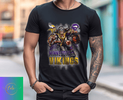 Minnesota Vikings TShirt, Trendy Vintage Retro Style NFL Unisex Football Tshirt, NFL Tshirts Design 17
