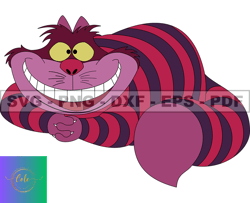 Cheshire Cat Svg, Cheshire Svg, Cartoon Customs SVG, EPS, PNG, DXF 67