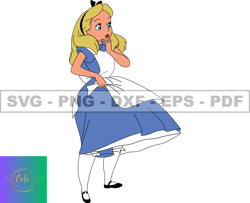 Alice in Wonderland Svg, Alice Svg, Cartoon Customs SVG, EPS, PNG, DXF 71