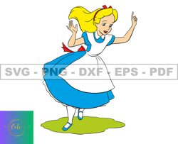 Alice in Wonderland Svg, Alice Svg, Cartoon Customs SVG, EPS, PNG, DXF 124