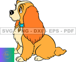 Disney Lady And The Tramp Svg, Good Friend Puppy,  Animals SVG, EPS, PNG, DXF 249