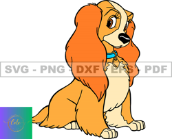 Disney Lady And The Tramp Svg, Good Friend Puppy,  Animals SVG, EPS, PNG, DXF 253