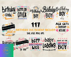 Birthday SVG Bundle, Birthday Svg, Happy Birthday Png, T-shirt Designs 46