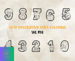 Little Cupcake SVG PNG Font, Modern Font, Fonts For Cricut, Beauty Font, Font For T-shirts 25