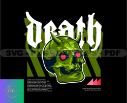 Skull Tshirt Design Bundle, Skull SVG PNG, Skull In The Wall File, DTG, DTF, Instant Download 02