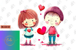 Couple Boy and Girl Valentines Day