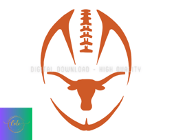 Texas LongHornsRugby Ball Svg, ncaa logo, ncaa Svg, ncaa Team Svg, NCAA, NCAA Design 09