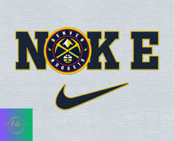 Nike Denver Nuggets Svg, Stitch Nike Embroidery Effect, NBA Logo, Basketball Svg, NBA, Nike Nba Design 19