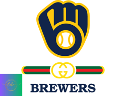 Milwaukee Brewers PNG, Gucci MLB PNG, Baseball Team PNG, MLB Teams PNG , MLB Logo Design 19