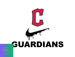 Cleveland Guardianss PNG, Nike MLB PNG, Baseball Team PNG, MLB Teams PNG , MLB Logo Design 02