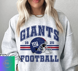 New York Giants Football Sweatshirt, NFL Logo Sport Sweatshirt, NFL Unisex Football tshirt, Hoodies