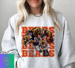 66 Chicago Bears Football Sweatshirt, NFL Logo Sport Sweatshirt, NFL Unisex Football tshirt, Hoodies