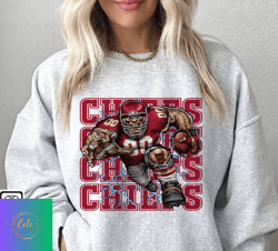 74 Kansas City Chiefs Football Sweatshirt, NFL Logo Sport Sweatshirt, NFL Unisex Football tshirt, Hoodies