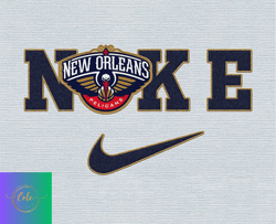 Cole PNG Nike New Orleans Pelicans Svg, Stitch Nike Embroidery Effect, NBA Logo, Basketball Svg, NBA, Nike Nba Design 11