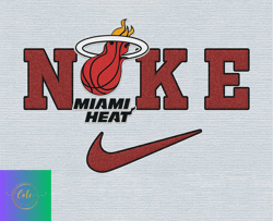 Cole PNG Nike Miami Heat Svg, Stitch Nike Embroidery Effect, NBA Logo, Basketball Svg, NBA, Nike Nba Design 17