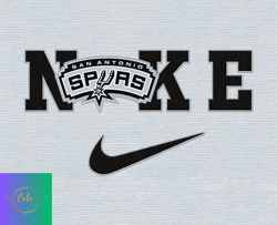 Cole PNG Nike San Antonio Spurs Svg, Stitch Nike Embroidery Effect, NBA Logo, Basketball Svg, NBA, Nike Nba Design 28