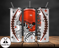 3D Cleveland Browns Inflated Puffy Tumbler Wraps , Nfl Tumbler Png 35