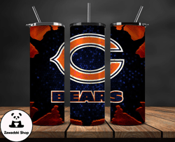 Chicago Bears Tumbler Wraps ,Bears Logo, Nfl Tumbler Png Tumbler 102