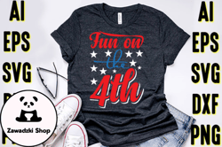 4th of July Typography T-shirt Design Design 44
