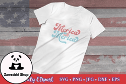 4th of July Sublimation Merica USA Flag Design 22