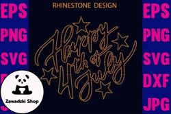Happy 4th of July Rhinestone Design Design 96