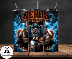 Chicago Bears Fire Tumbler Wraps, ,Nfl Png,Nfl Teams, Nfl Sports, NFL Design Png Design 06