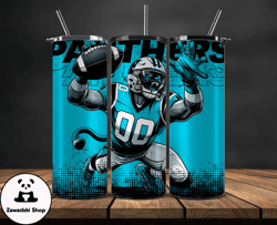 Carolina Panthers NFL Tumbler Wraps, Tumbler Wrap Png, Football Png, Logo NFL Team, Tumbler Design 05