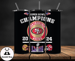 Kansas City Chiefs Vs San Francisco 49ers Super Bowl Tumbler Png, Super Bowl 2024 Tumbler Wrap 18