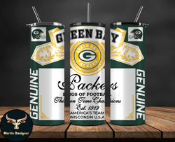 Green Bay Packers Tumbler Wrap,Vintage Budweise Tumbler Wrap 45