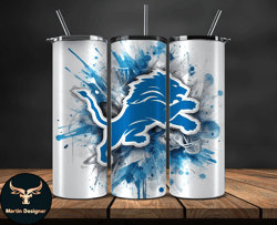 Detroit Lions Logo NFL, Football Teams PNG, NFL Tumbler Wraps PNG Design by Martin Designer 52