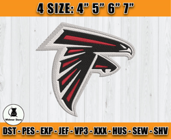 Atlanta Falcons Embroidery, NFL Falcons Embroidery, NFL Machine Embroidery Digital, 4 sizes Machine Emb Files-18-Martin