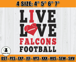 Atlanta Falcons Embroidery, NFL Falcons Embroidery, NFL Machine Embroidery Digital, 4 sizes Machine Emb Files-19-Martin